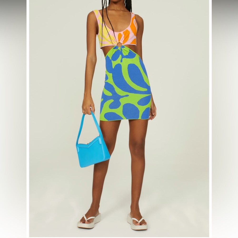 Solid & Striped The Bailey Cut Outs Mini Dress Ne… - image 1